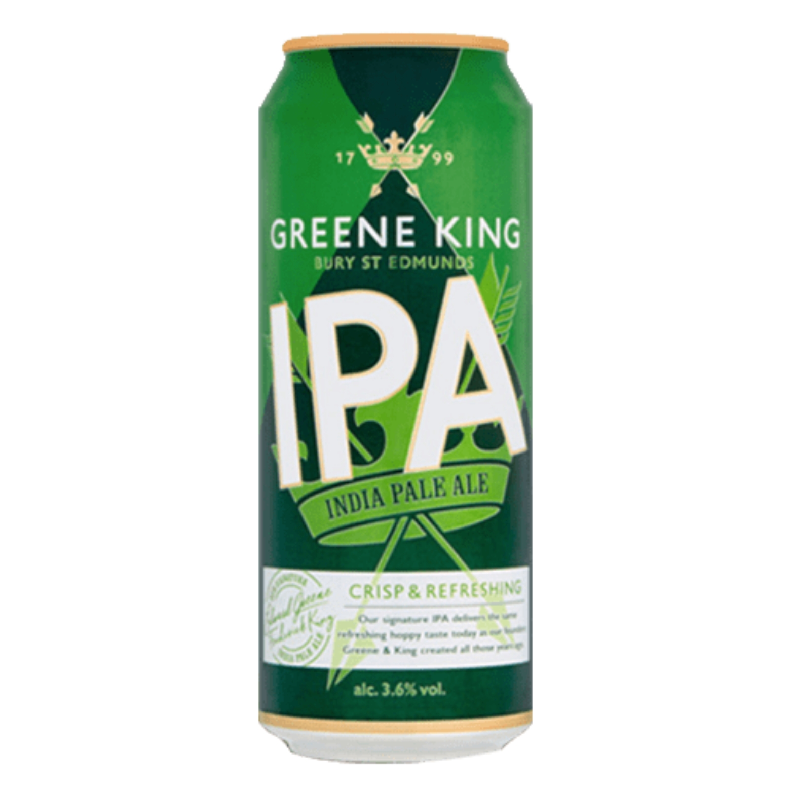 GREENE KING IPA SMOOTH WITH WIDGET 3.6% 500ML CANS
