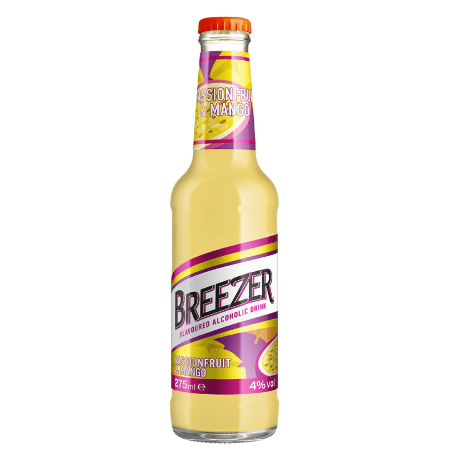ALCOPOP BREEZER PASSION FRUIT MANGO 275ML 4º BOT